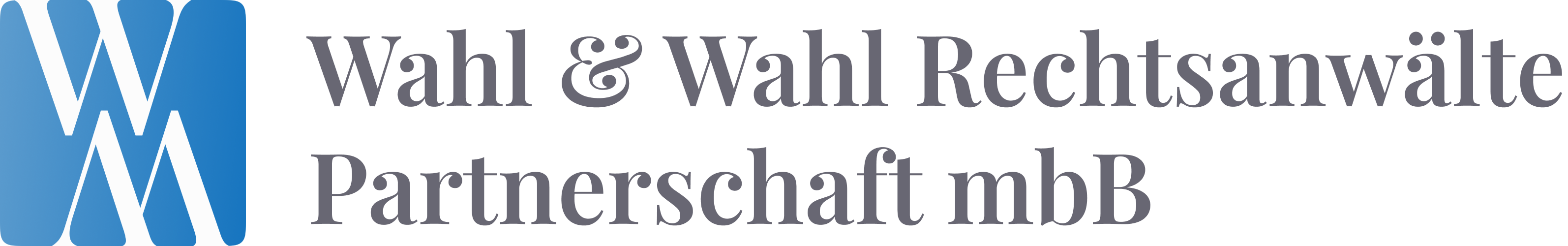 Logo von Wahl & Wahl Rechtsanwälte Partnerschaft mbB